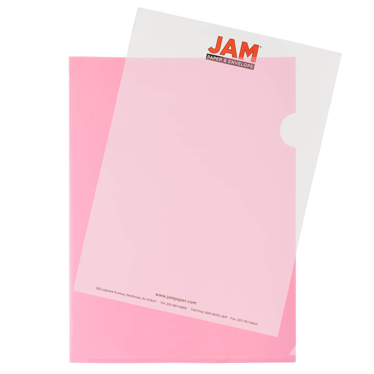 JAM Paper 9" x 11.5" Plastic Sleeve Page Protectors, 120ct.